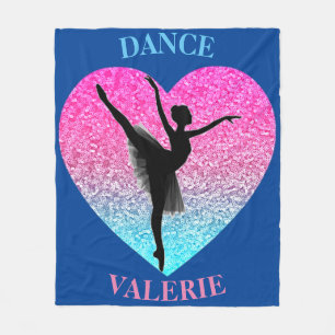 Dance Fleece Blanket mit Personalisiertem Namen