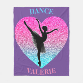 Dance Fleece Blanket mit Personalisiertem Namen