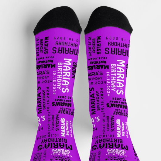 Dance Floor BIRTHDAY Zuhause-Geschenksocken nehmen Socken (Oben)