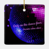 Dance Floor Disco Ball Keramikornament (Rückseite)