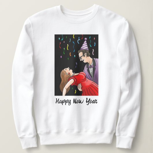 Dance for the New Year's Eve party Sweatshirt (Design vorne)