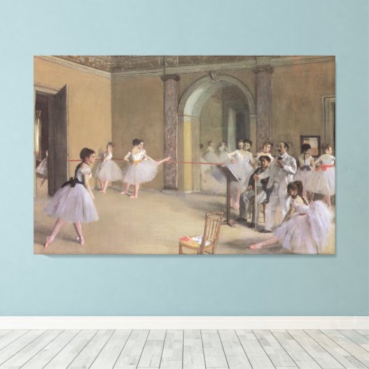 Dance Foyer an der Oper von Edgar Degas Leinwanddruck (Insitu (Holzboden))