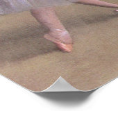 Dance Foyer an der Oper von Edgar Degas Poster (Ecke)