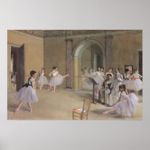 Dance Foyer an der Oper von Edgar Degas Poster