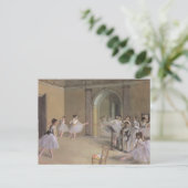 Dance Foyer an der Oper von Edgar Degas Postkarte (Stehend Vorderseite)