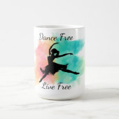 Dance Free Live Free Dance Keychain Kaffeetasse (Mittel)