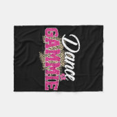 Dance Gammie Leopard Funny Dancing Gammie Mutter Fleecedecke (Vorderseite (Horizontal))