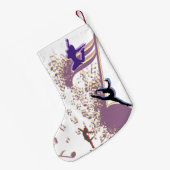 Dance Genres Silhouetten und Musik Kleiner Weihnachtsstrumpf (Rückseite (Hängend))