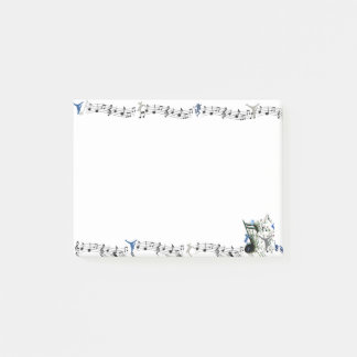 Dance Genres Silhouetten und Musik Post-It-Notes Post-it Klebezettel