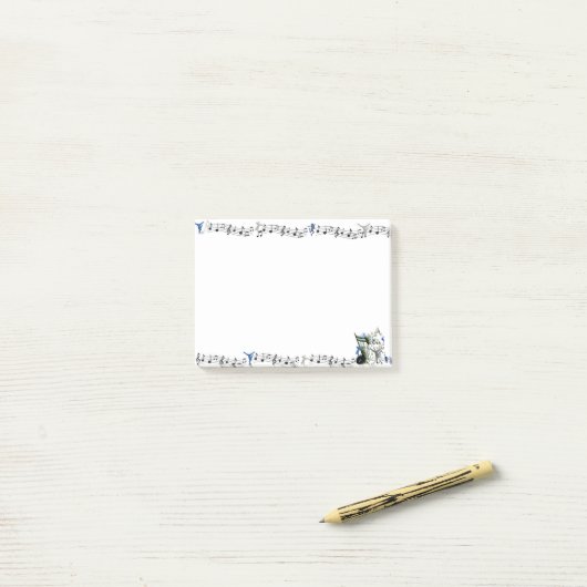 Dance Genres Silhouetten und Musik Post-It-Notes Post-it Klebezettel (Auf Schreibtisch)
