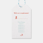 DANCE - Geschenk-, Merchandise Price-Tag Geschenkanhänger (Rückseite)