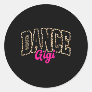 Dance Gigi Leopard Tanzgarten Gigi Life Girls D Runder Aufkleber