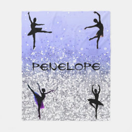 Dance Girls Funkelnd Ballerina Blanket mit ihrem N Fleecedecke