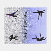 Dance Girls Funkelnd Ballerina Blanket mit ihrem N Fleecedecke (Vorderseite (Horizontal))