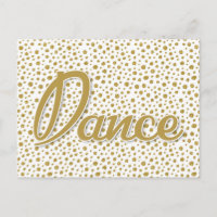 Dance Gold Dots - Gold White Dancing
