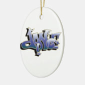 Dance Graffiti Keramik Ornament (Links)