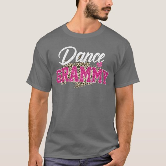 Dance Grammy Leopard Funny Dancing Grammy Mothers T-Shirt (Vorderseite)