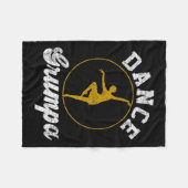Dance Grumpa Dance Lover Vathers Day Fleecedecke (Vorderseite (Horizontal))