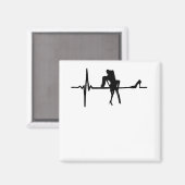 Dance Heart Beat mit Stiletto She Magnet (Vorderseite/Rückseite)