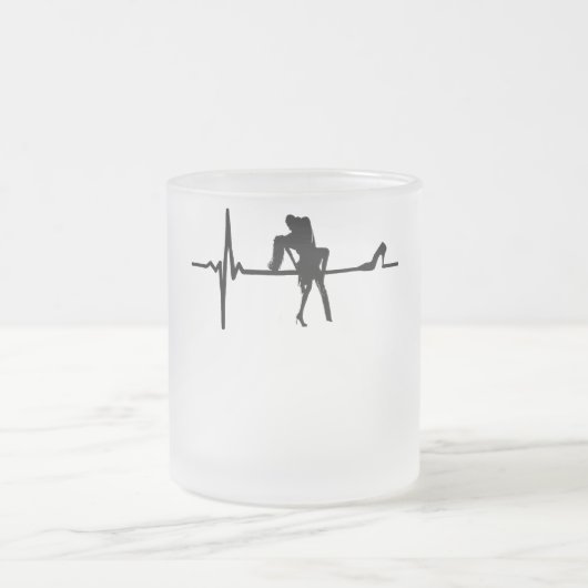 Dance Heart Beat mit Stiletto She Mattglastasse (Mittel)