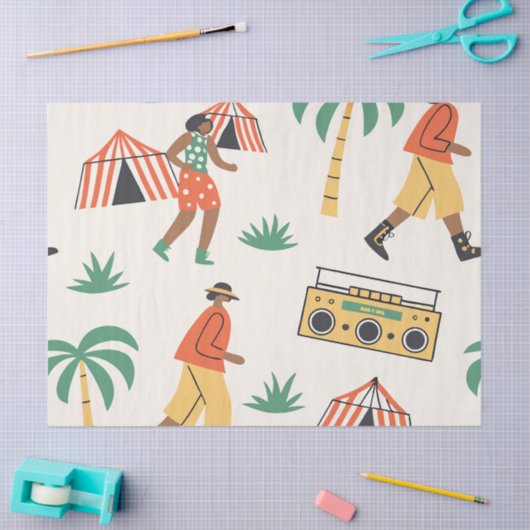 Dance in summer seidenpapier (Basteln)