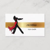 Dance Instructor Dance Studio Business Cards Visitenkarte (Vorderseite)