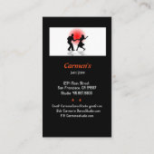 Dance Instructor Dance Studio Visitenkarte (Rückseite)