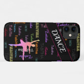 Dance iPhone Case mit Personalisiertem Namen übera (Rückseite (Horizontal))
