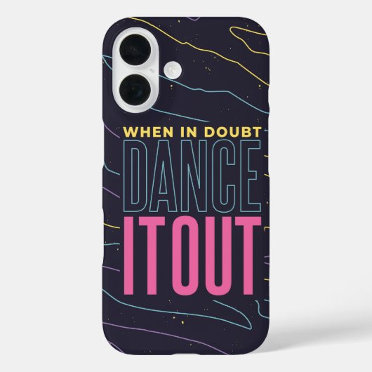 Dance It Out - Neon Vibes Case-Mate iPhone Hülle (Rückseite)