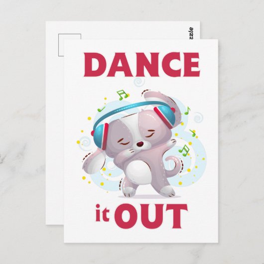 Dance it Out Postkarte (Vorne/Hinten)