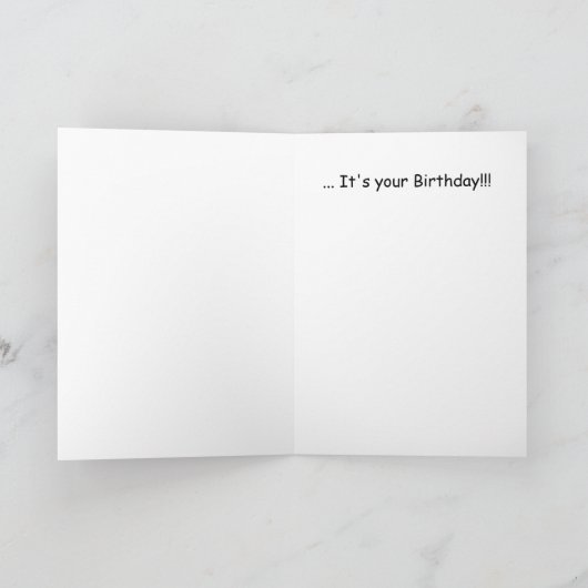 Dance...It's your Birthday Karte (Innenseite)