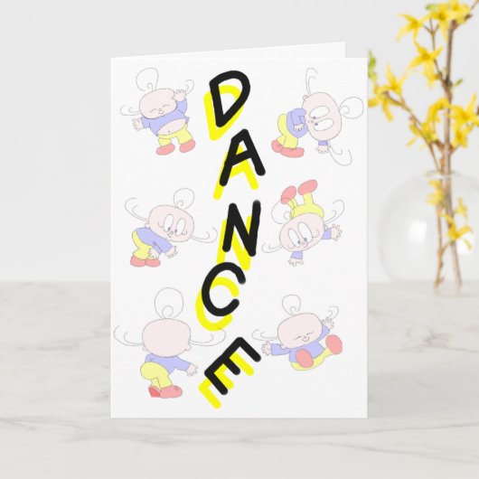Dance...It's your Birthday Karte (Gelbe Blume)