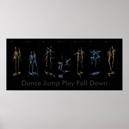 Dance Jump Play Down Poster (Vorne)