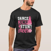 Dance Jump Stunt Cheer Cheerleader Rebel Cheerlead T-Shirt (Vorderseite)