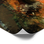 Dance Lady in Sunflowers - Original Malerei Art Poster (Ecke)