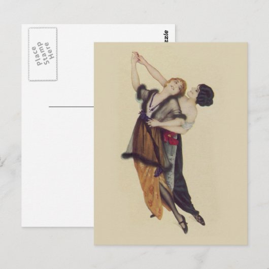 Dance Ladys Postkarte (Vorne/Hinten)