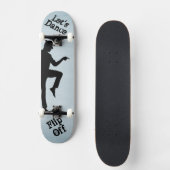 Dance lasse - Benutzerdefiniertes Textmoonwalk Ged Skateboard (Vorderseite)