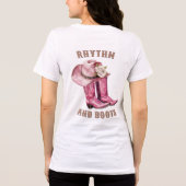 Dance, Laugh, Repeat, Rhythm and Boots  Tri-Blend Shirt (Rückseite)