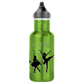 Dance Life Ballerinas Apple Green Water Flasche Edelstahlflasche (Rechts)