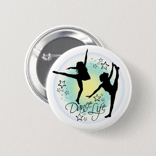 Dance Life, Dancer's Abzeichen Button (Vorne & Hinten)
