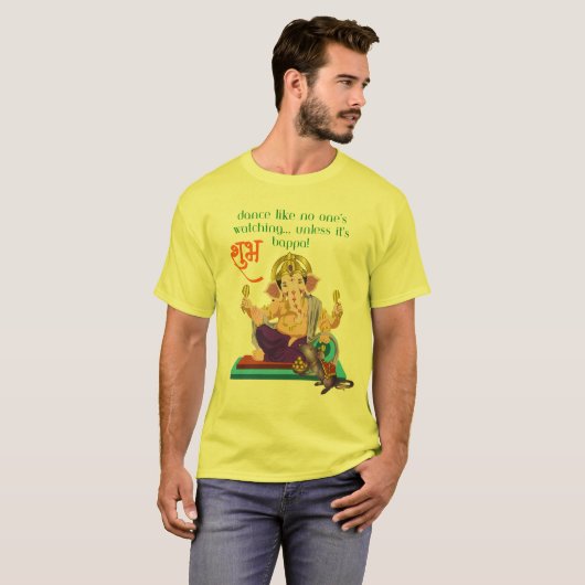 Dance Like Bappa’s Watching – Ganesh Chaturthi Fun T-Shirt (Vorne ganz)