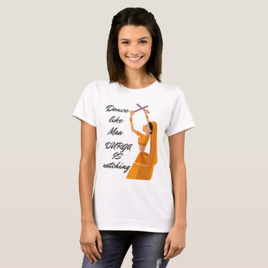 Dance like Durga T - Shirt - Feiern Dussehra in S (Vorne ganz)