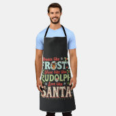 Dance like Frosty Shine like Rudolph Liebe Schürze (Getragen)