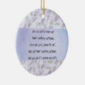 Dance like nobody is watching classic round sticke keramik ornament (Rechts)