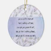 Dance like nobody is watching classic round sticke keramik ornament (Links)