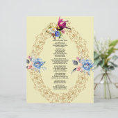 Dance Little Girl Dance Gedicht auf Leinenpapier (Stehend Vorderseite)