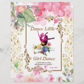 Dance Little Girl Dance Gedicht Wasserfarbpapier (Vorne/Hinten)