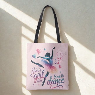 Dance Lover Pink Shoulder Tote Tasche