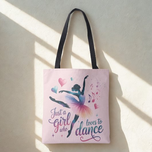 Dance Lover Pink Shoulder Tote Tasche