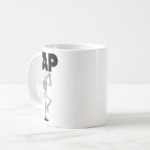 Dance Lover Skeleton Dancing Teacher Dancer gestoc Kaffeetasse (Vorderseite Links)